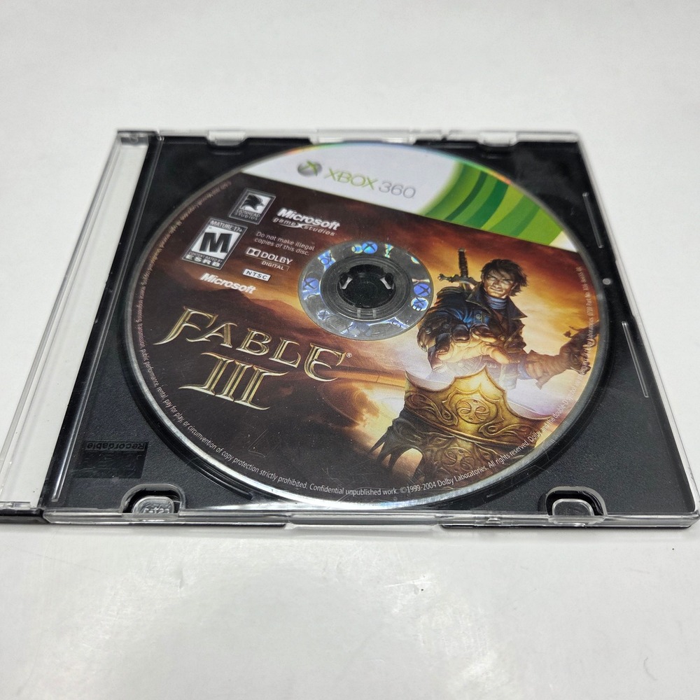 Microsoft Fable III Xbox 360 Video Game RPG Action Adventure Disc Only NTSC